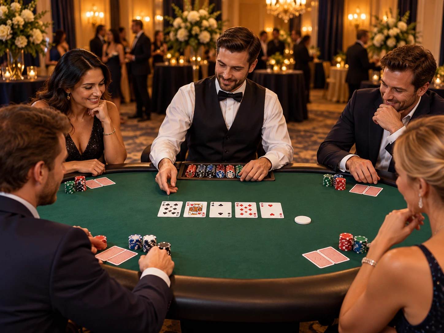 Texas Hold’em table or game