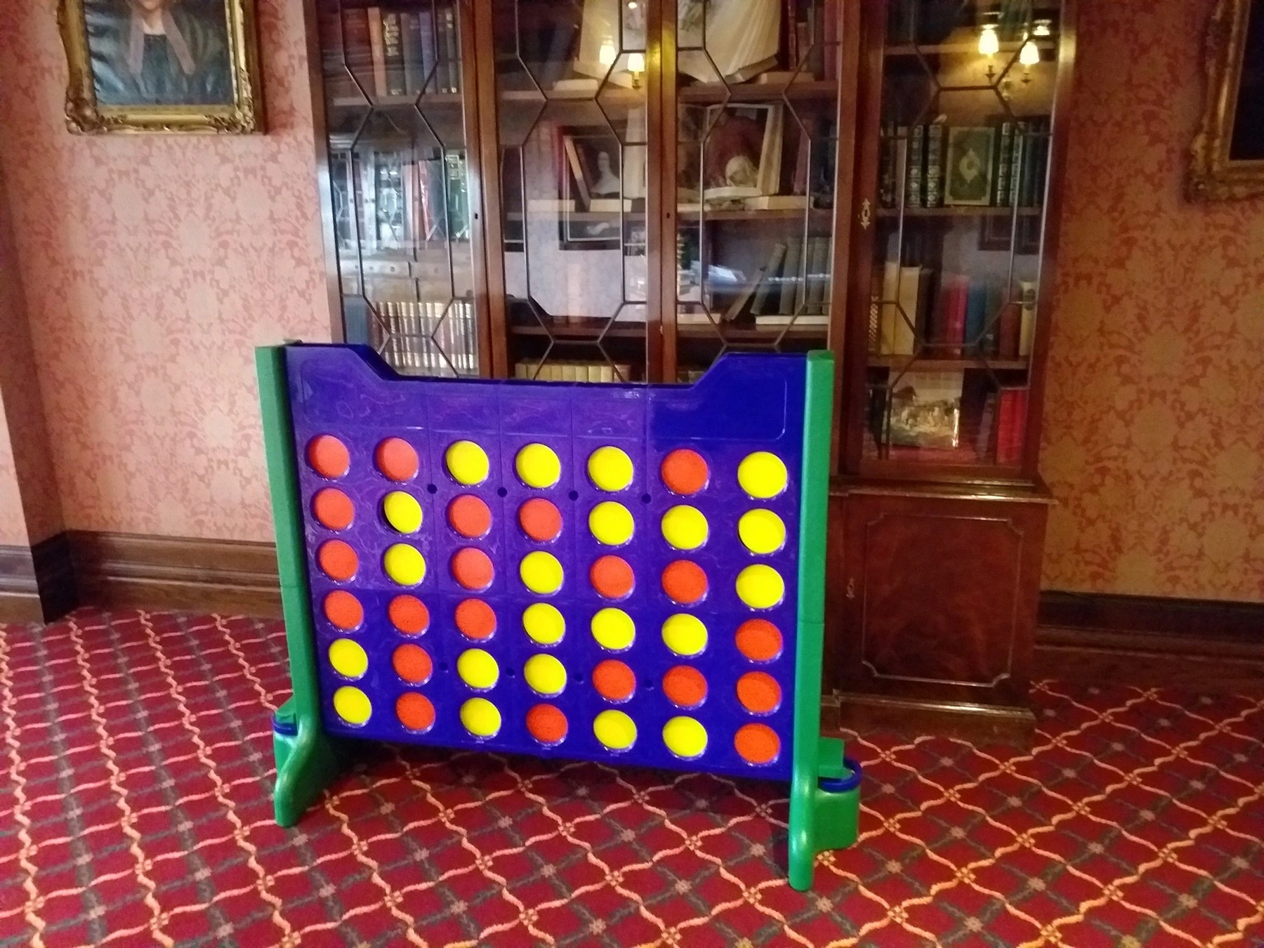 Crazy Vegas Giant Connect Four game in a venue